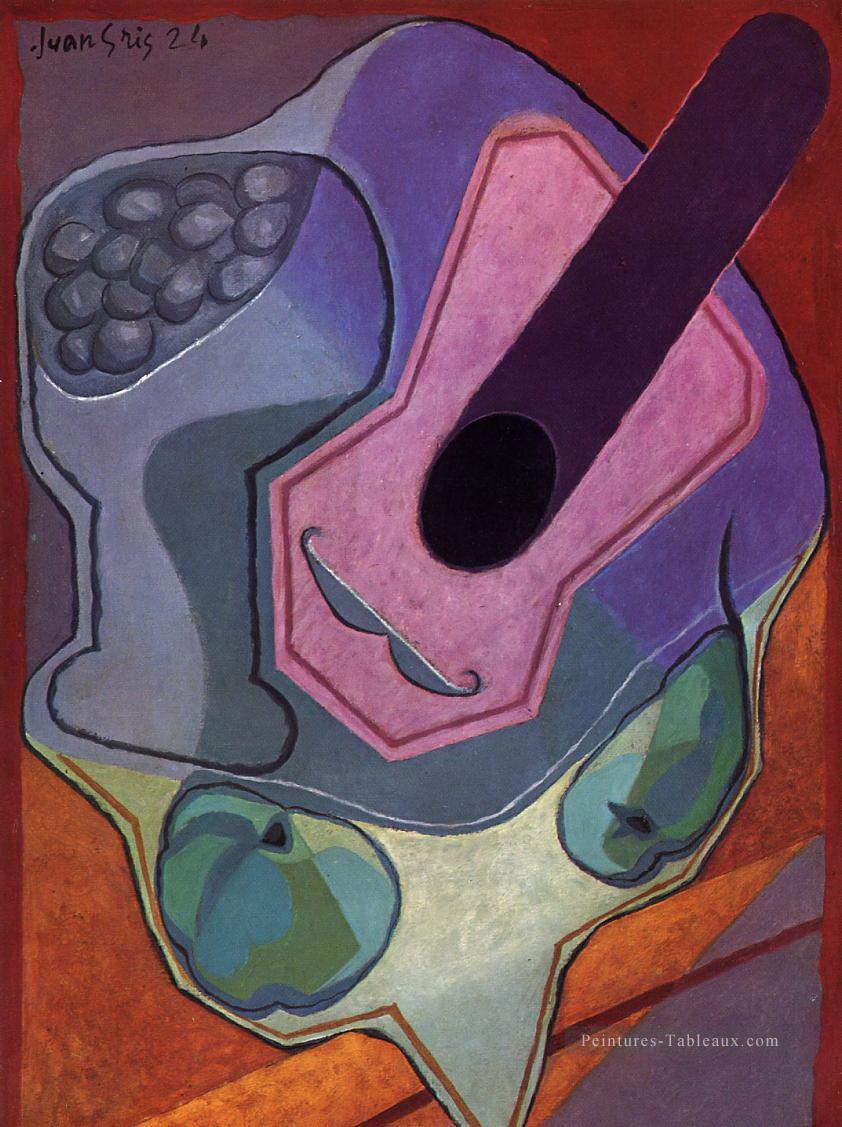 violon fruits 1924 Juan Gris Peintures à l'huile